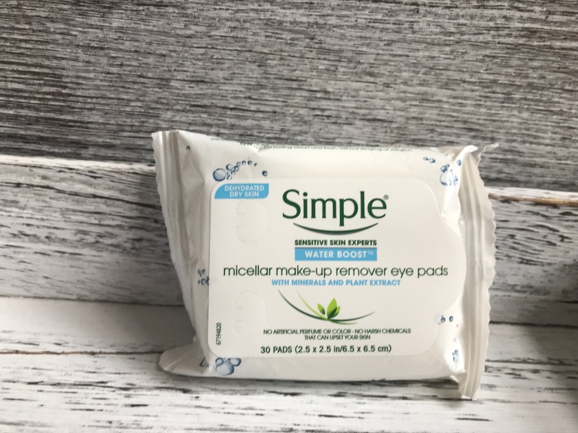 simple miceller water makeup remover Review from Target Beauty Box samples 