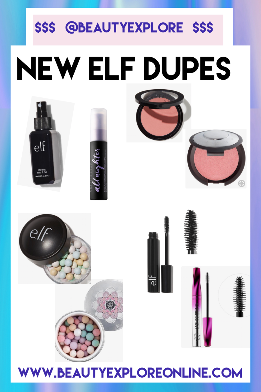 New Drugstore Dupes Fall 2018 NARS Makeup Forever Guerlain Meteorites Urban Decay Dupe Setting Spray Becca Blush Dupe