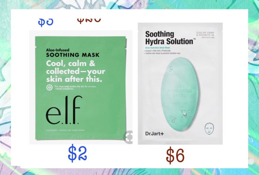 dupe for dr. Jart soothing hydra solution mask
