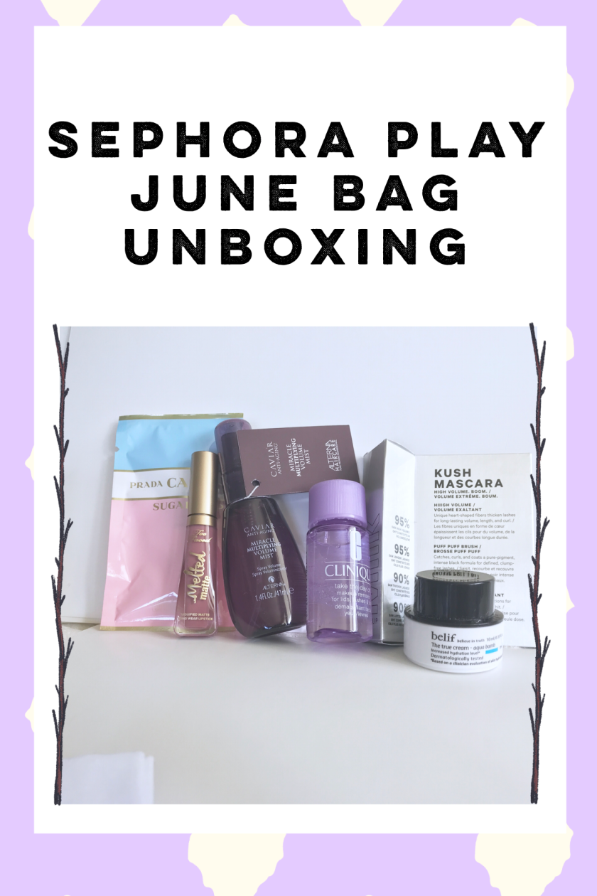 Sephora Play June Bag Unboxing