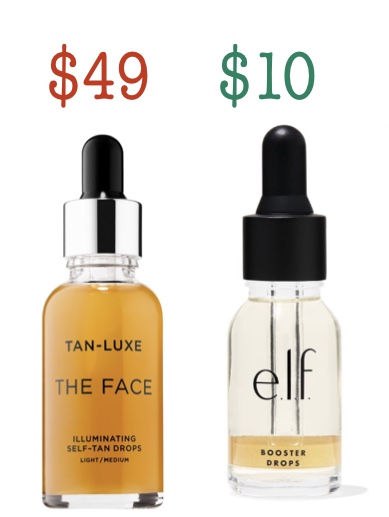 Dupe for tan-Lux the face - elf sun kissed booster drops