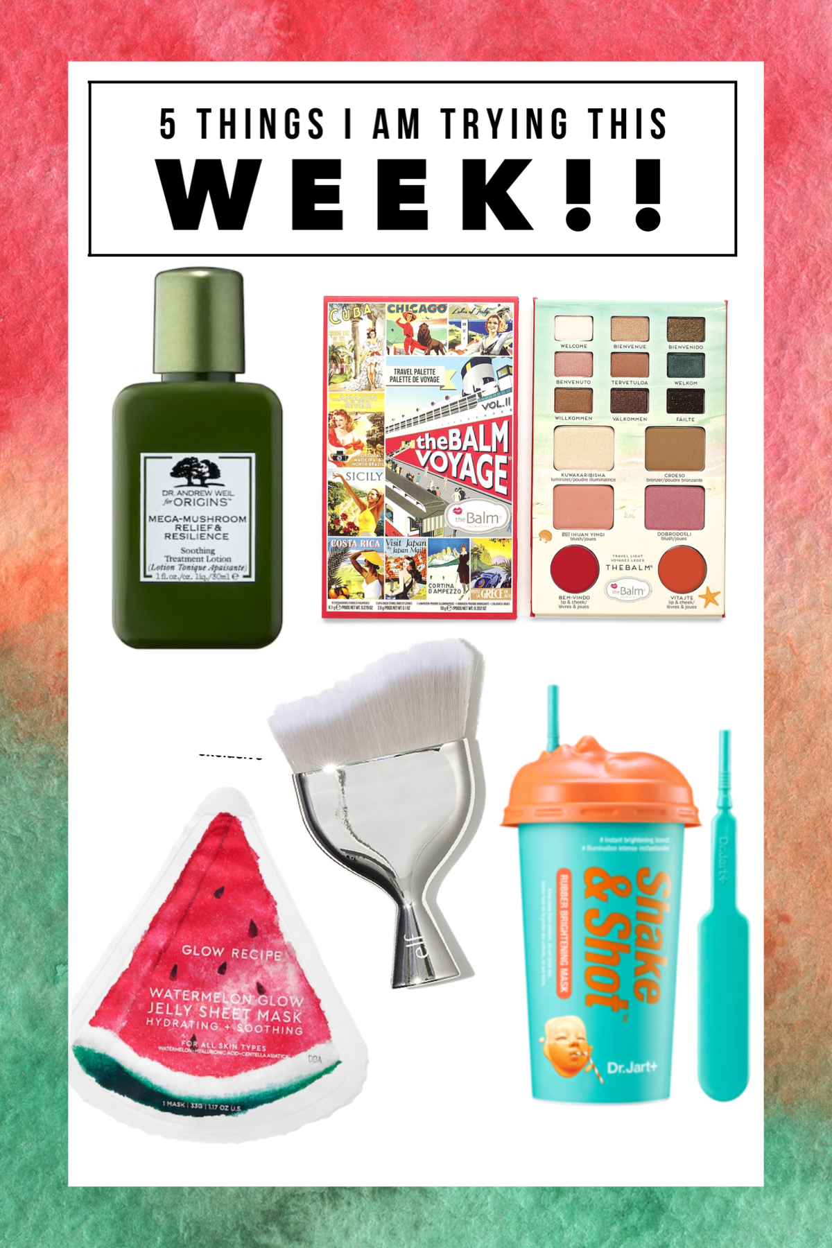 5 New Things I am Trying This Month – Glow Recipe, Origins, Elf, Dr. Jart, and The Balm!!