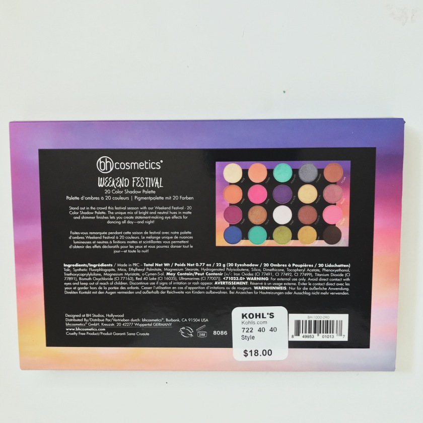 Bh Cosmetics Weekend Festival Unboxing